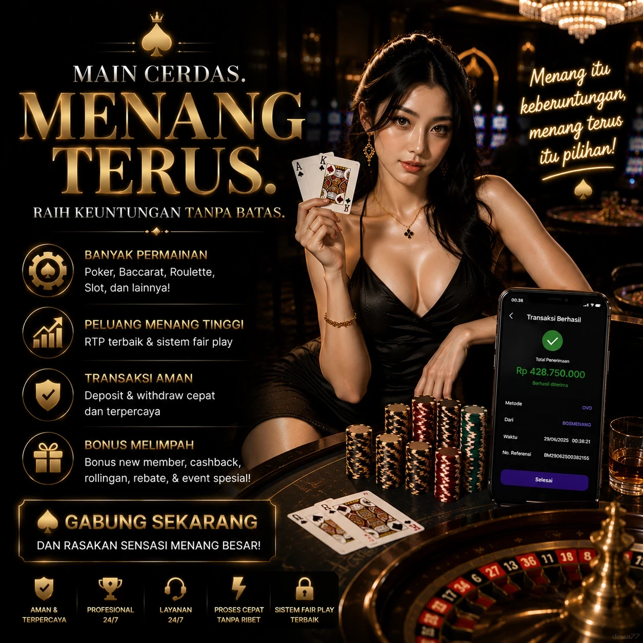 dewa77 APK — bantuan 24 jam